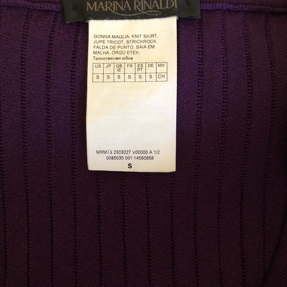 Marina Rinaldi Gonna Maglia Knit Skirt - Picture 3 of 4